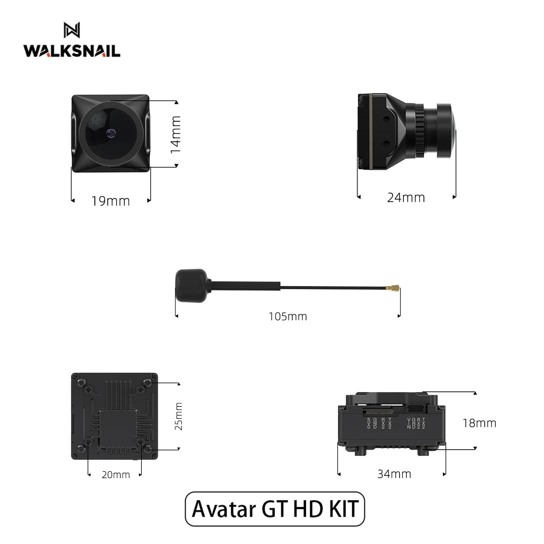 Walksnail 아바타 GT HD 키트 2W VTX  - Drone Kit Racing 리뷰 및 가격